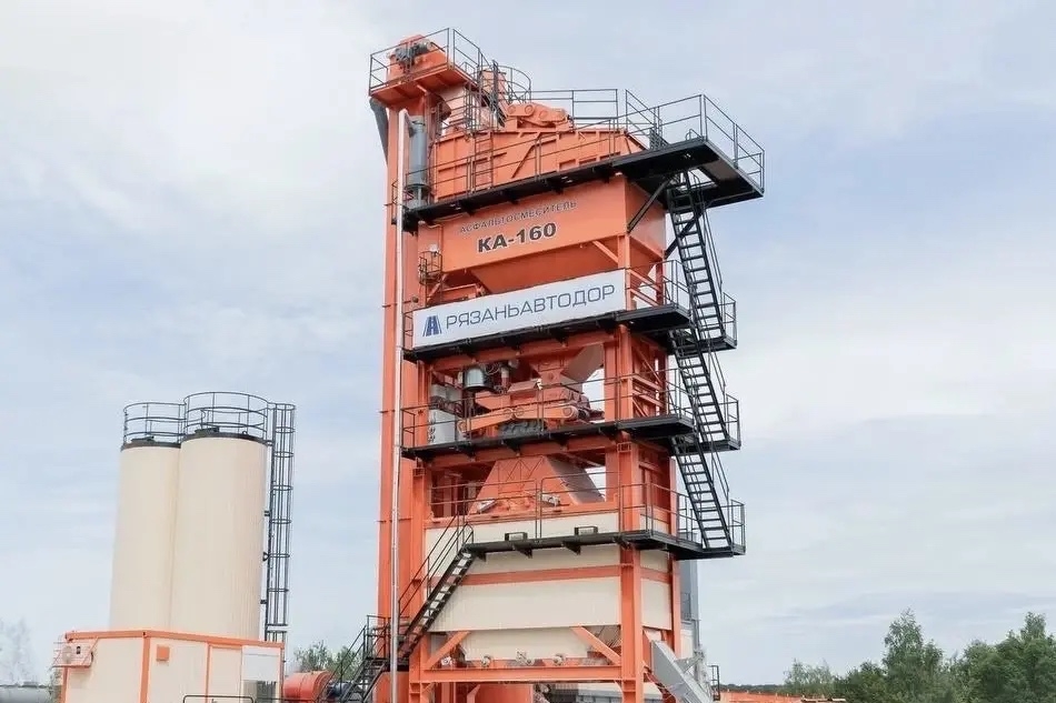 АО «Рязаньавтодор» рассказало о работе асфальтобетонного завода в Скопинском округе